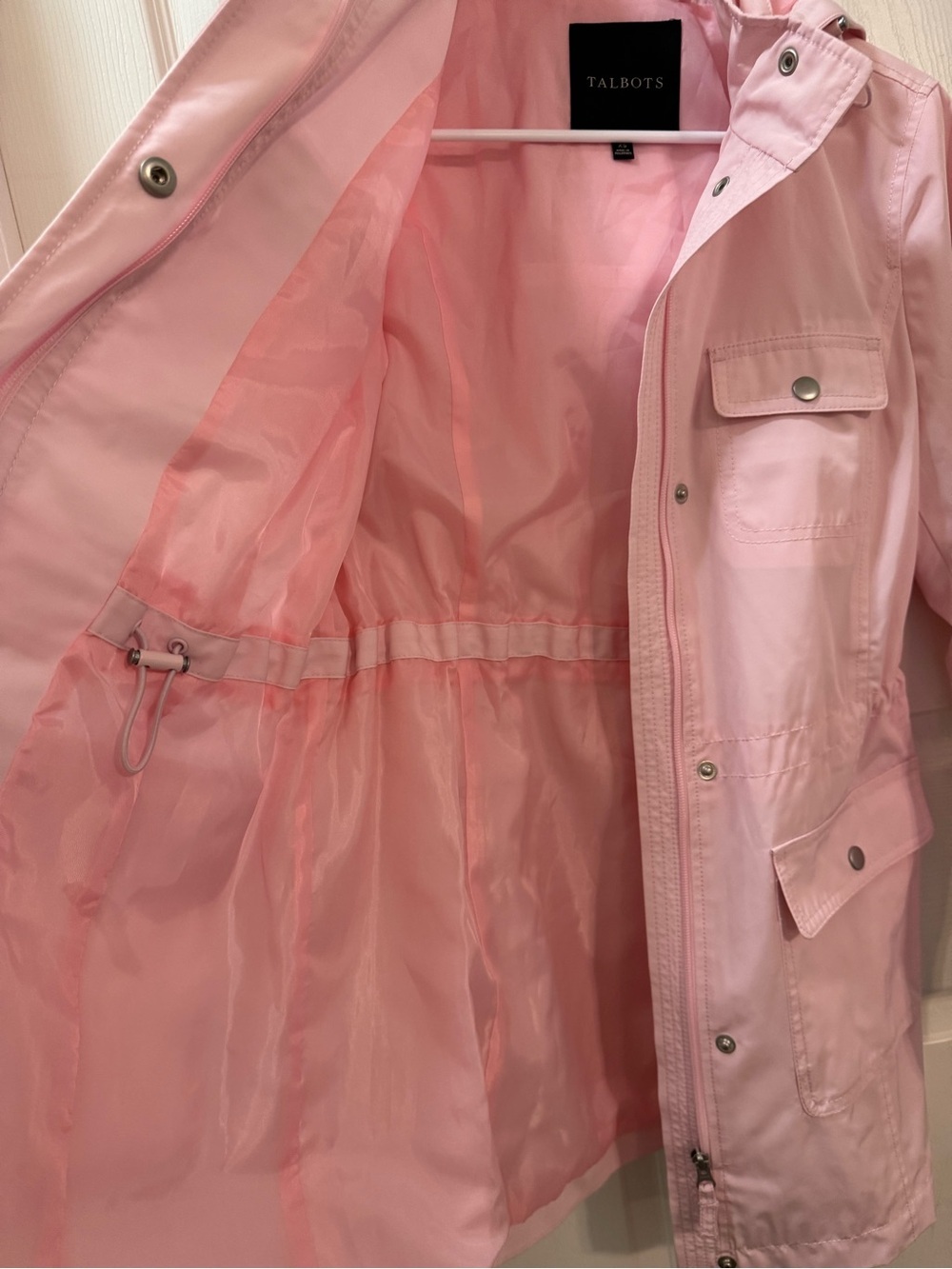 Talbots DRAWCORD RAINCOAT XS - Picture 12 of 16